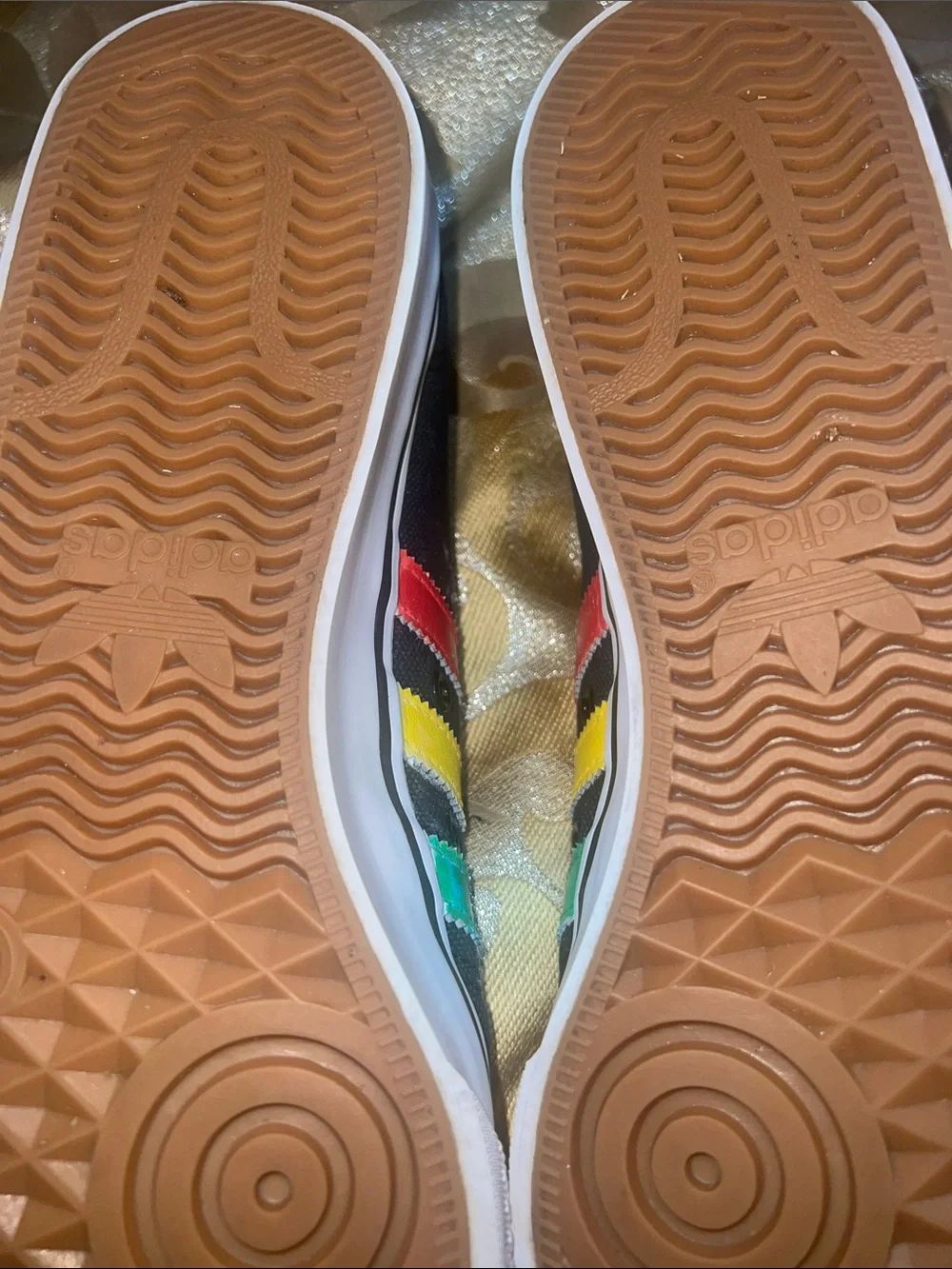 Adidas Original Nizza Low Tricolor Stripes Rasta Black FV0658 SZ 13